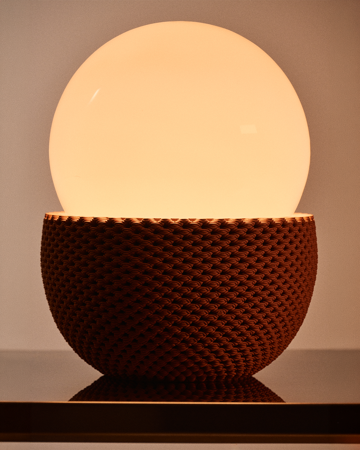 LYCHEE LAMP TERRACOTTA